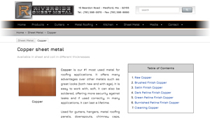 Riverside Sheet Metal - Copper Sheets & Coils
