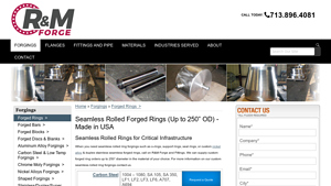 RM Forge - Seamless Rolled Rings & Custom Forged Solutions