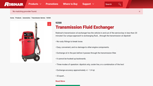 Robinair - Transmission Fluid Exchanger