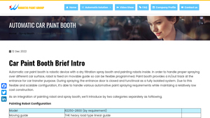 Robotic Paint - Automatic Car Paint Booth
