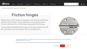 Roca Industry - Friction and Lift-Off Hinges