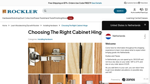 Rockler - Cabinet Hinges Guide