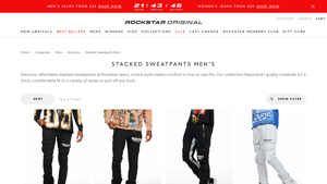 Rockstar Original - Stacked Sweatpants