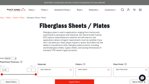 Rock West Composites - Fiberglass Sheets and Custom Solutions