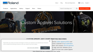 Roland DGA - Custom Apparel Printers