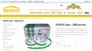 Roofmaster - Plastic Caps