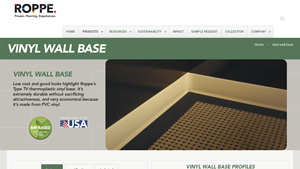 Roppe - Vinyl Wall Base