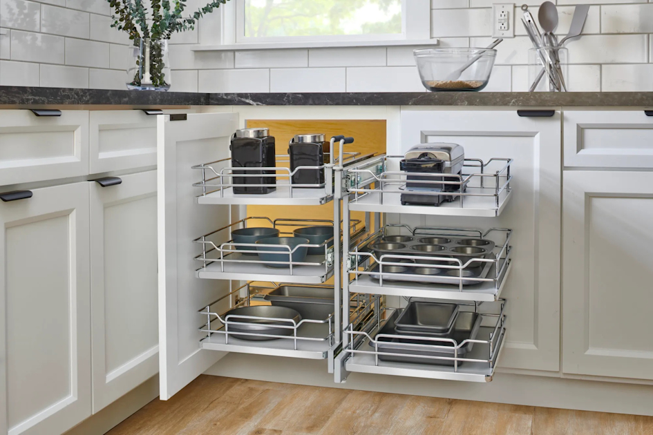 An application scenario or product detail of rotating island corner cabinet - Image 6