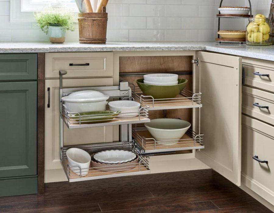 An application scenario or product detail of rotating island corner cabinet - Image 13