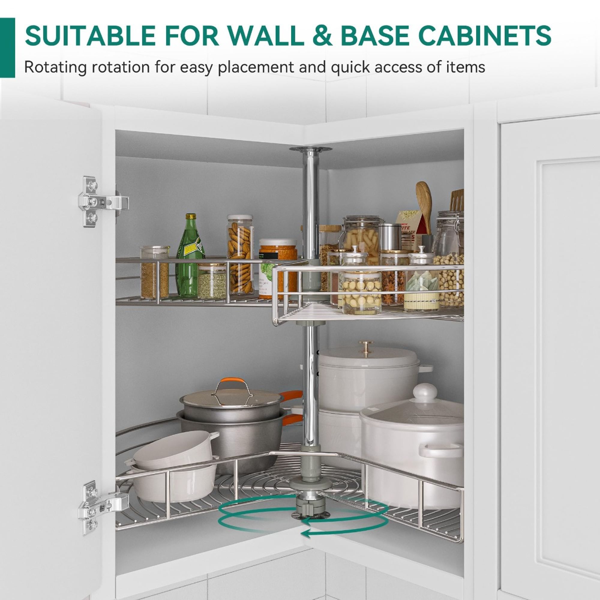 An application scenario or product detail of rotating island corner cabinet - Image 24