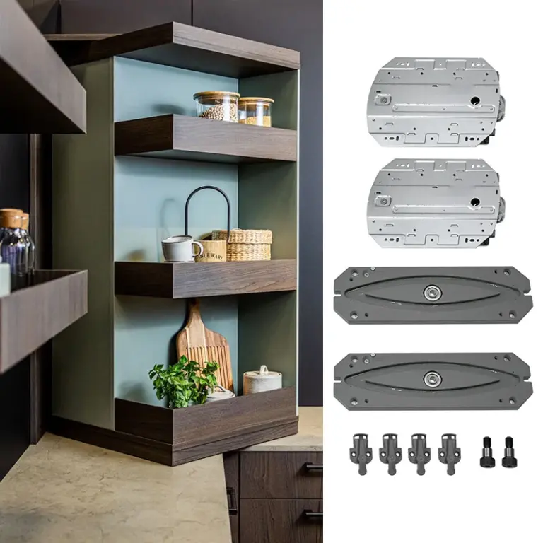Featured image for the rotating island corner cabinet guide
