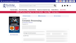 Routledge - Ceramic Processing