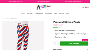 Royal & Awesome - Pars and Stripes Pants