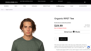 Royal Apparel - Organic RPET Tee