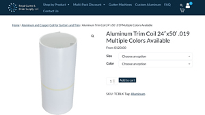 Royal Gutter Supply - Aluminum Trim Coil