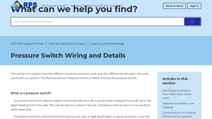 RPS - Pressure Switches