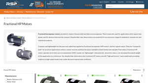 RSPSupply - Fractional Horsepower Motors