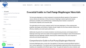 Rubber Tools - Fuel Pump Diaphragms