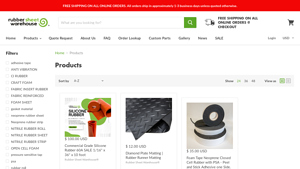 Rubber Sheet Warehouse - Neoprene Rubber Rolls & Sheets