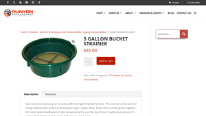 Runyon Surface Prep - 5 Gallon Bucket Strainer