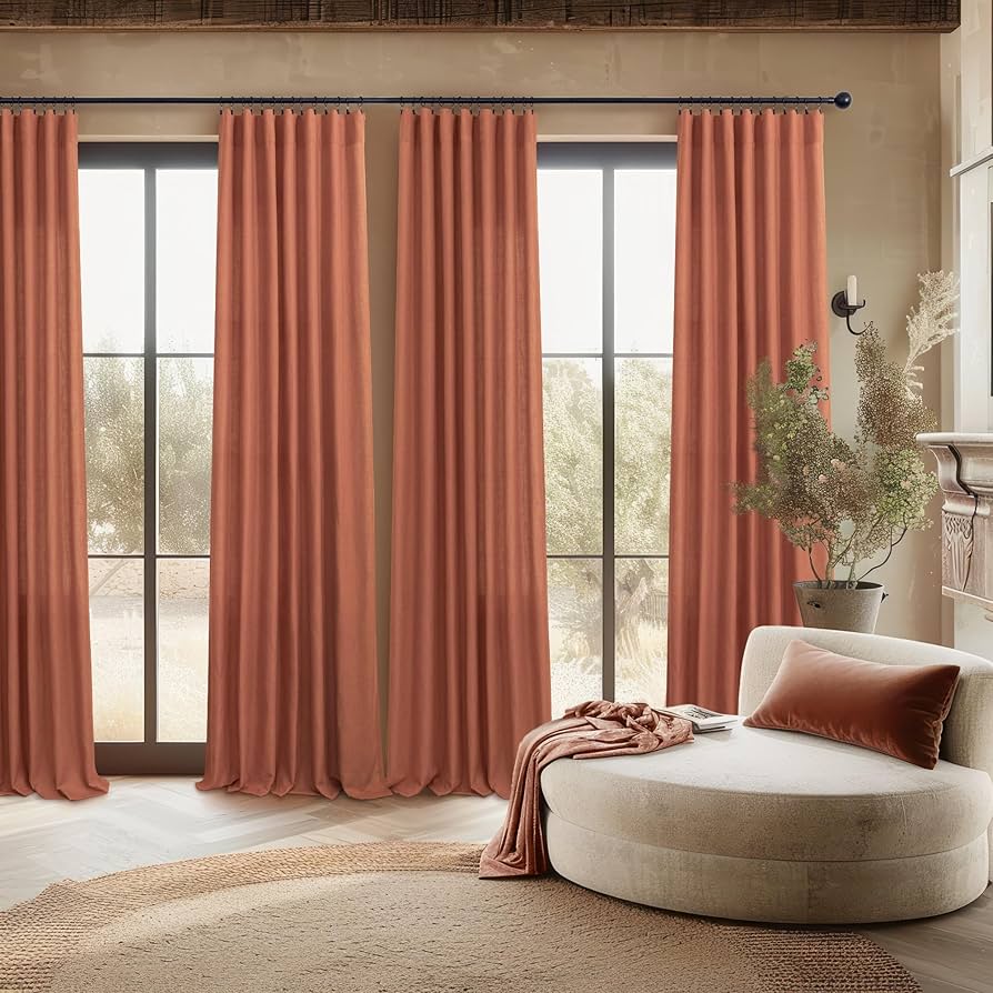 An application scenario or product detail of rust colored curtains - Image 5