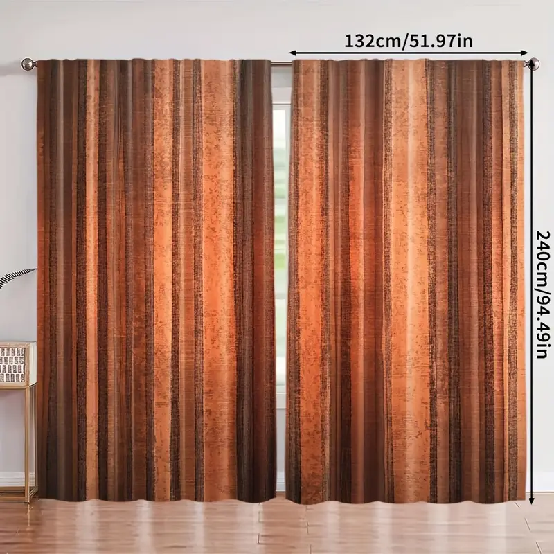 An application scenario or product detail of rust colored curtains - Image 19