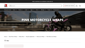 Rvinyl - Pink Motorcycle Wraps