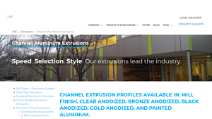 SAF - Channel Aluminum Extrusions