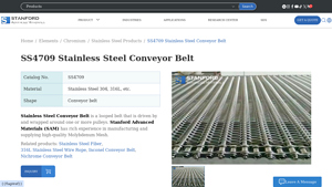 SAMaterials - Stainless Steel Conveyor Belt
