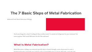 Sattler Manufacturing - Metal Fabrication Essentials