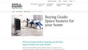 Save On Energy - Space Heaters