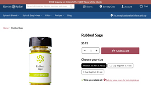 Savory Spice Shop - Rubbed Sage