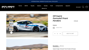 Sayber Design - GR Supra Formula7 Front Fenders A90
