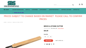 SBS Concrete Products - Brick & Stone Cutter