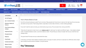 Scale Depot - Balance Scales