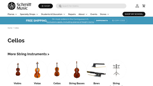 Schmitt Music - Cellos for Sale