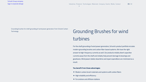 Schunk Group - Grounding Brushes for Wind Turbines