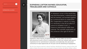 Euphemia Lofton Haynes - Trailblazer in Mathematics