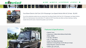 Coco Boxer - Electric Golf Cart LSV 4 Passenger