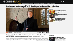 Screen Rant - Iconic Harry Potter Quotes