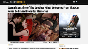 Screen Rant - Eternal Sunshine of the Spotless Mind