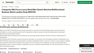Mini Focus - Luxury Men's Quartz Watch
