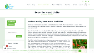 Sea Springs Seeds - Understanding Scoville Heat Units