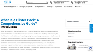 SedPharma - Blister Packaging Solutions