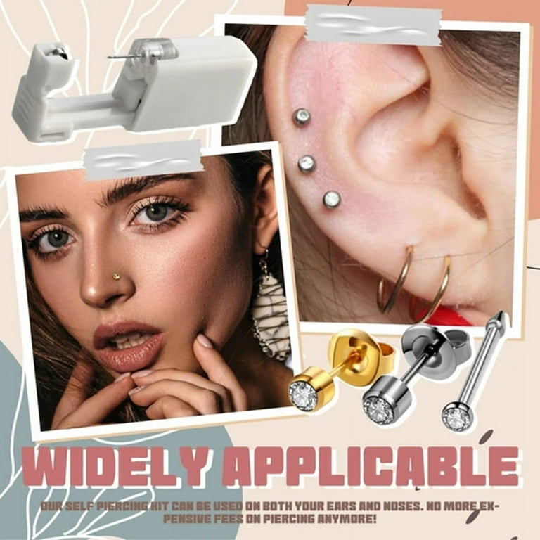 An application scenario or product detail of self piercing earrings - Image 1