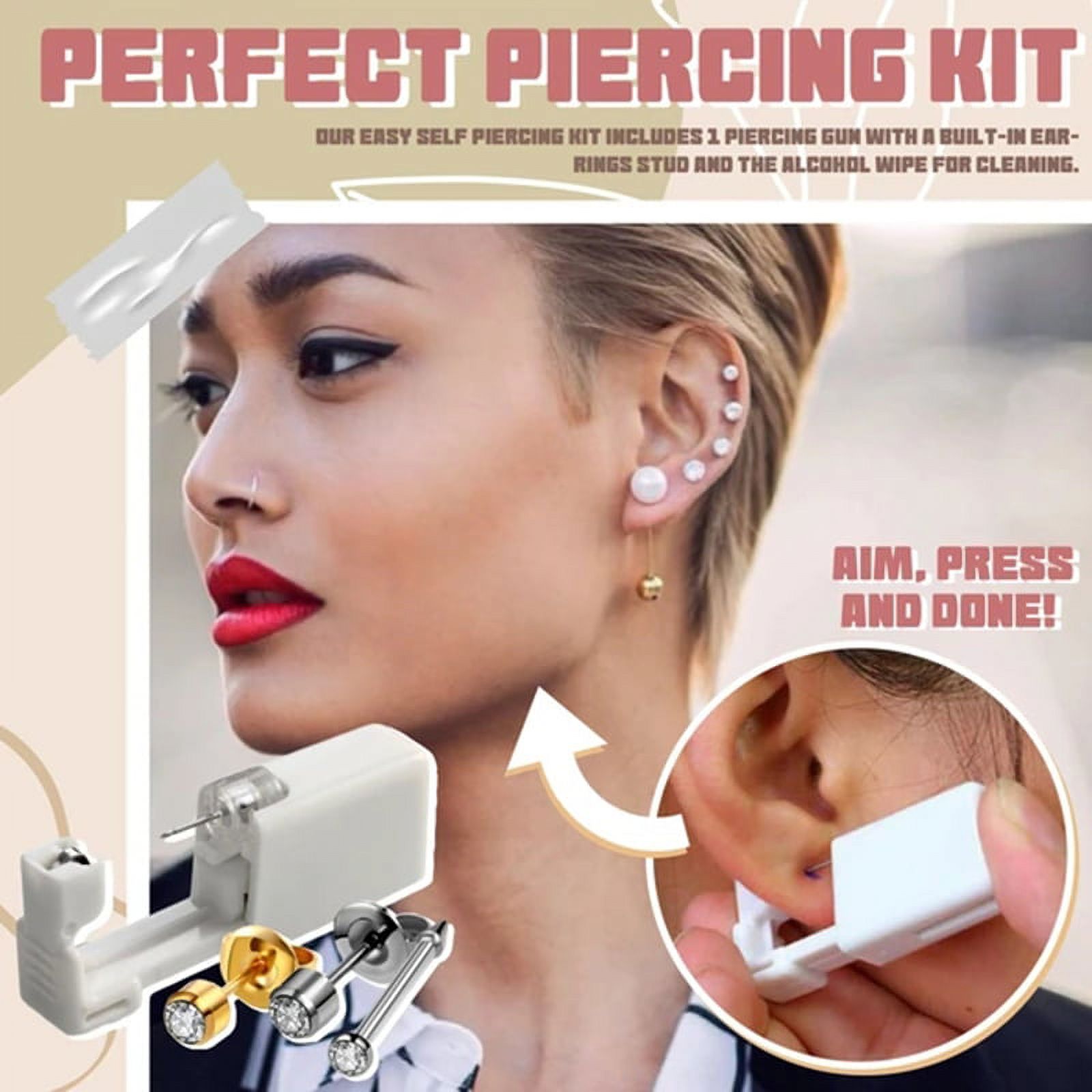 An application scenario or product detail of self piercing earrings - Image 14