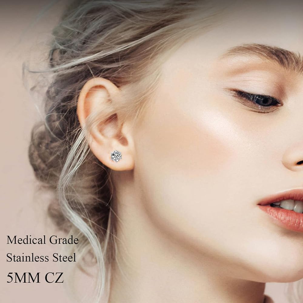 An application scenario or product detail of self piercing earrings - Image 22