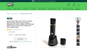 OLOV - Electric Body Hair Trimmer