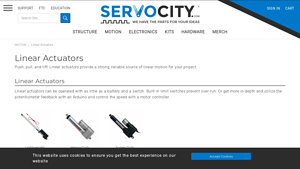Servocity - 12V Heavy-Duty Linear Actuators