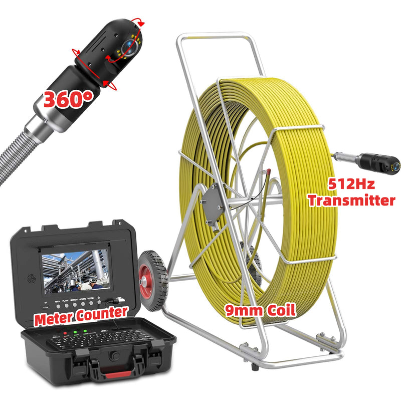 An application scenario or product detail of sewer inspection camera with rotating camera - Image 3